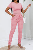 PINSV Two Piece Stacked Pants Outfit for Women