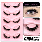 Cat Eye Lashes Faux Mink Eyelashes Natural Long Winged