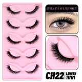 Cat Eye Lashes Faux Mink Eyelashes Natural Long Winged