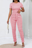 PINSV Two Piece Stacked Pants Outfit for Women