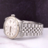 ROLEX 36mm Datejust Mens Steel Watch Jubilee Band Silver Dial 1601