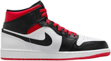 JORDAN White/Gym Red-Black Air 1 Mid