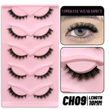 Cat Eye Lashes Faux Mink Eyelashes Natural Long Winged