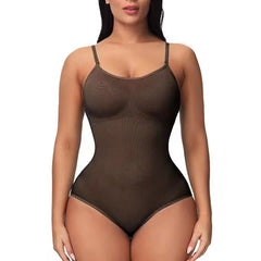 Super Sale V Neck Spaghetti Strap Bodysuit Compression Body Suits