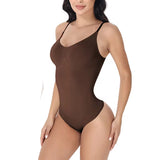 Super Sale V Neck Spaghetti Strap Bodysuit Compression Body Suits