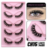 Cat Eye Lashes Faux Mink Eyelashes Natural Long Winged