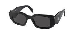 PRADA 17WS Plastic Womens Rectangle Sunglasses Black 49Mm Adult