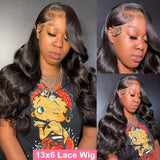 40 Inch 13X4 13X6 HD Body Wave Lace Front Wig 100% Human Hair