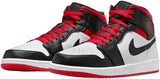 JORDAN White/Gym Red-Black Air 1 Mid