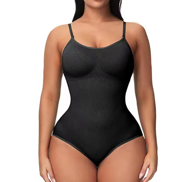 Super Sale V Neck Spaghetti Strap Bodysuit Compression Body Suits