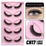 Cat Eye Lashes Faux Mink Eyelashes Natural Long Winged