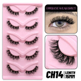 Cat Eye Lashes Faux Mink Eyelashes Natural Long Winged