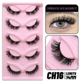 Cat Eye Lashes Faux Mink Eyelashes Natural Long Winged