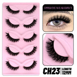 Cat Eye Lashes Faux Mink Eyelashes Natural Long Winged