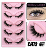 Cat Eye Lashes Faux Mink Eyelashes Natural Long Winged